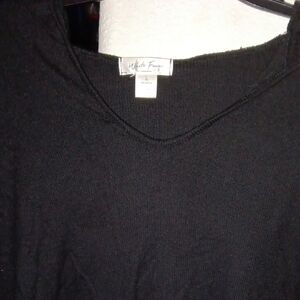 White House Black V-Neck Sweater for Women - Black